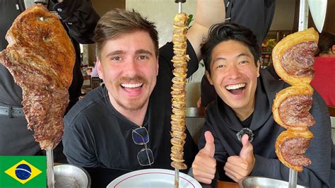 Japanese guy tried the BEST CHURRASCO with Gaba in Campinas